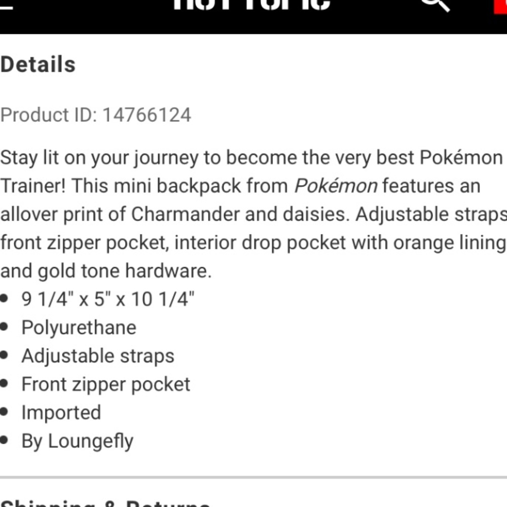 Loungefly Pokémon Charmander Mini Backpack - Picture 12 of 12